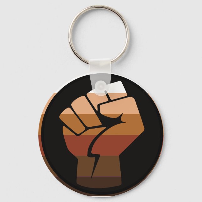 People of Colour (POC) Pride Key Ring (Front)