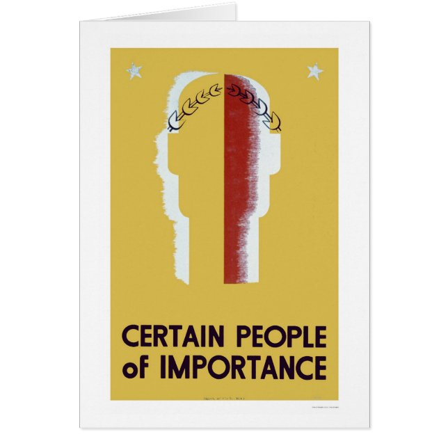 People Of Importance 1937 WPA (Front)