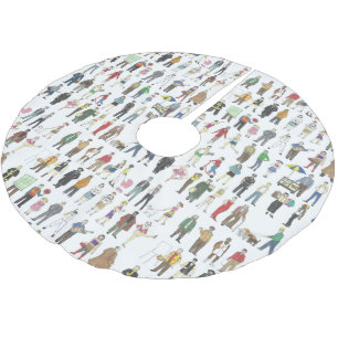 People of NYC New York City Neighbourhoods Citizen Brushed Polyester Tree Skirt