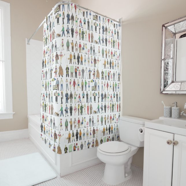People of NYC New York City Shower Curtain (In Situ)