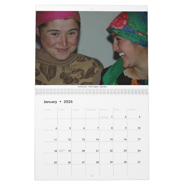 People of the World Calendar (Jan 2026)