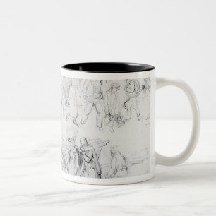 People of Various Occupations Two-Tone Coffee Mug
