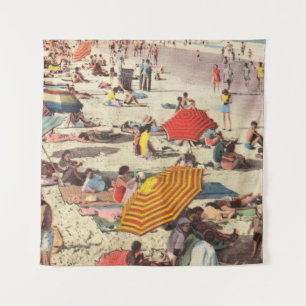 PEOPLE ON BEACH DURING DAYTIME TAPESTRY