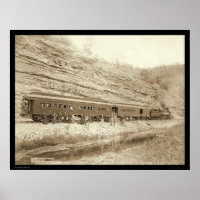 People Outside Train near Hot Springs SD 1891