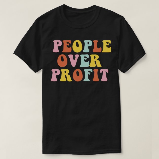 People Over Profit T-Shirt (Design Front)