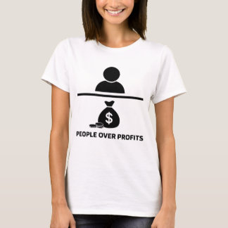 People Over Profits Women's Crew Neck T-shirt