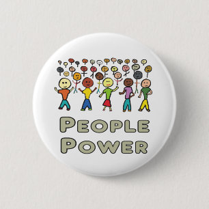 People Power 6 Cm Round Badge