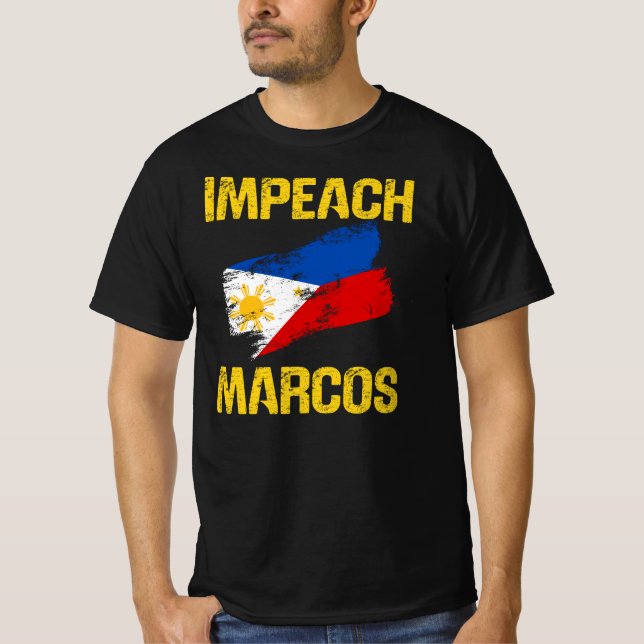 People Power Impeach Marcos Corruption Protest Tee (Front)