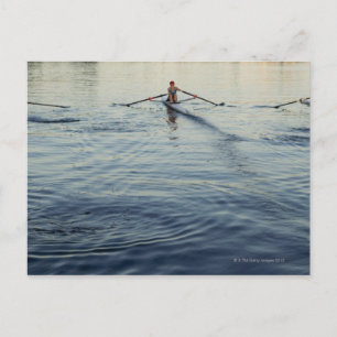 People Rowing Postcard
