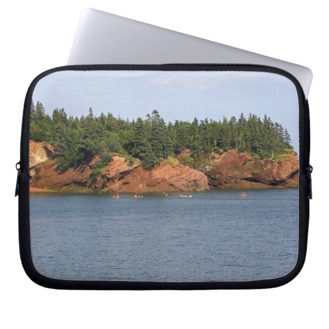 People sea kayaking in the Bay of Fundy at St. Laptop Sleeve (Front)