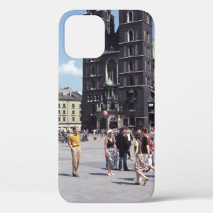 PEOPLE STANDING BESIDE CONCRETE CATHEDRAL iPhone 12 CASE