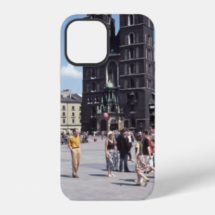 PEOPLE STANDING BESIDE CONCRETE CATHEDRAL iPhone 12 CASE