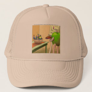 People Still Life Funny Cartoon Trucker Hat