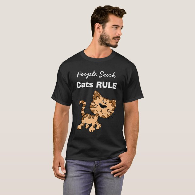 People Suck, Cats Rule Shirt (Front Full)