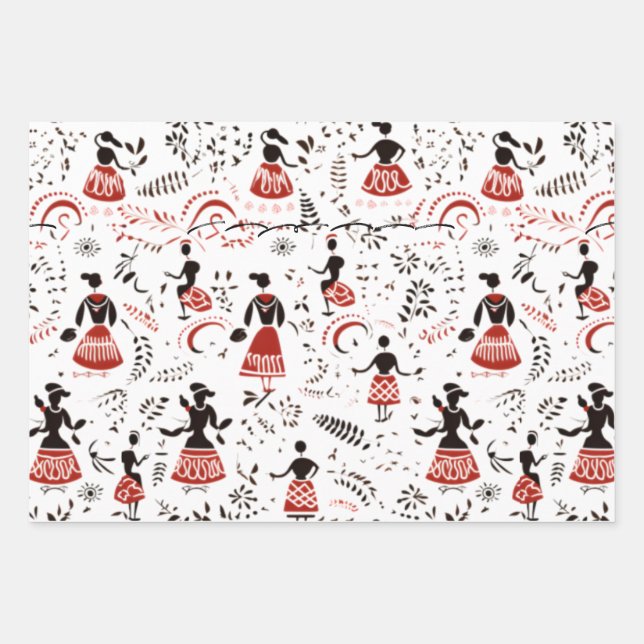 people that living in hawaiian wrapping paper (Front)