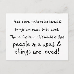 people & things postcard