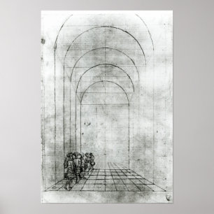 People under an Arch Poster