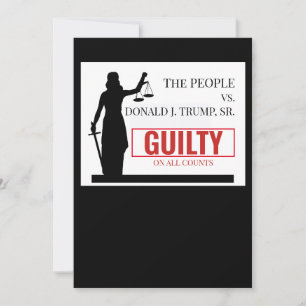 People versus Trump Guilty Verdict Invitation