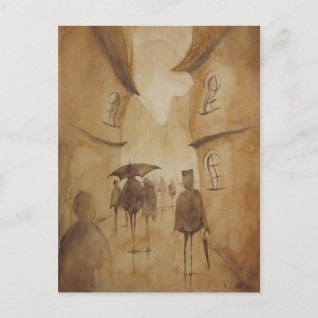 people walked this way postcard (Front)