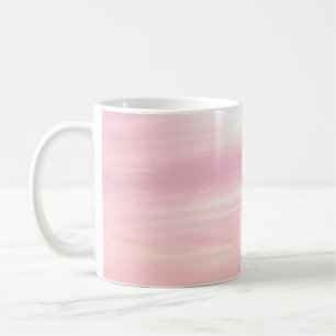 PEOPLE WALKING ALONG SEASHORE DURING GOLDEN HOUR COFFEE MUG