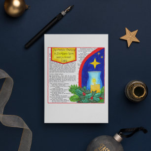 People Walking in Darkness Custom Christmas Card