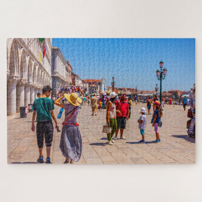 People walking in Venice, Italy Jigsaw Puzzle (Horizontal)