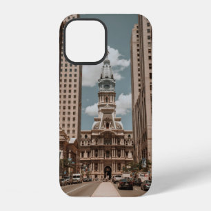 PEOPLE WALKING ON STREET NEAR HIGH RISE BUILDINGS iPhone 12 CASE