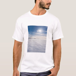 People walking over snow, Iceland T-Shirt