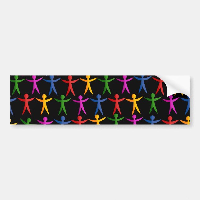People Wallpaper Bumper Sticker (Front)