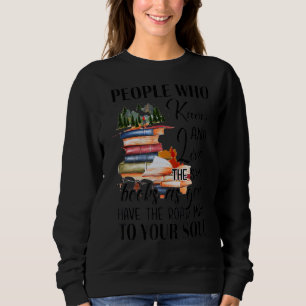 People Who Know And Love The Same Books Road Map Sweatshirt