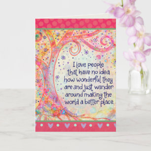 People Who Make the World Better Thank You Card