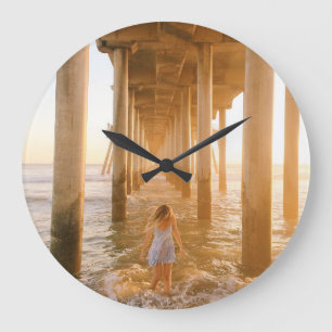 people woman large clock