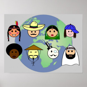 'People worldwide'  poster