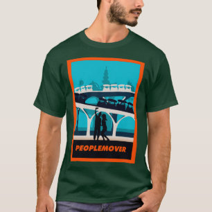 Peoplemover Minimalist Travel Style Theme Park Art T-Shirt