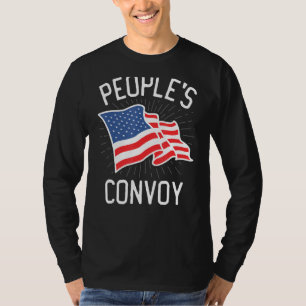 People's Convoy 2022 I Identify As Usa Trucker Fre T-Shirt