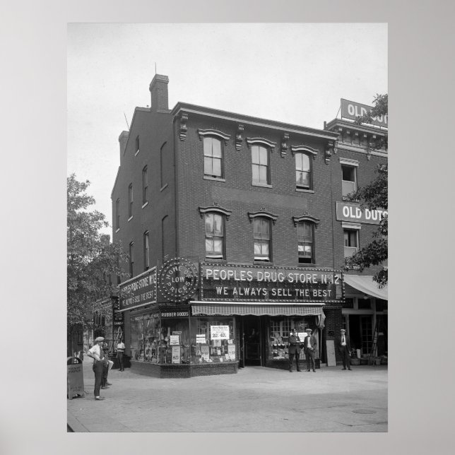 Peoples Drug Store, 1920s Poster (Front)