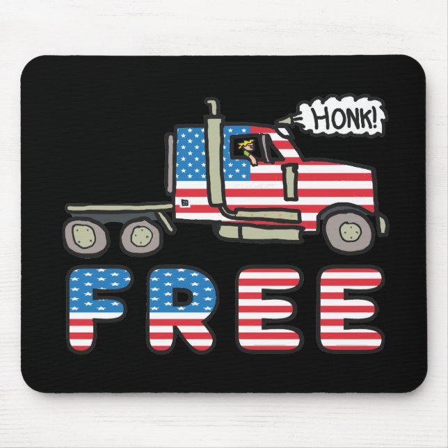 People's Freedom Convoy Mouse Pad (Front)