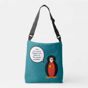 People's Republic China Ms. Penguin Personalised Crossbody Bag