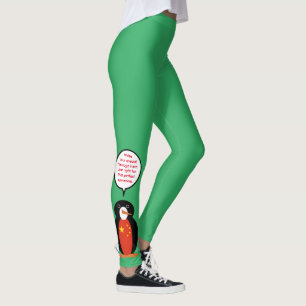 People's Republic China Ms. Penguin Personalised  Leggings