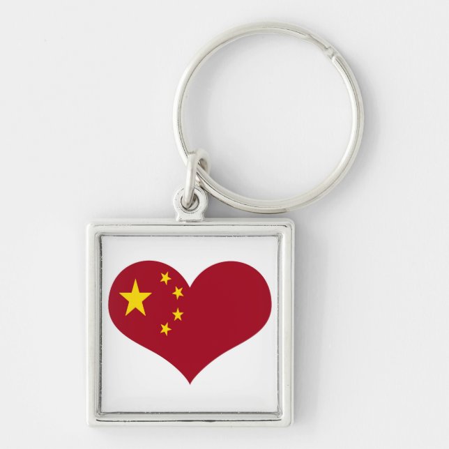People's Republic of China flag Key Ring (Front)