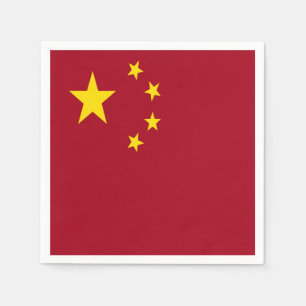 People's Republic of China flag Napkin