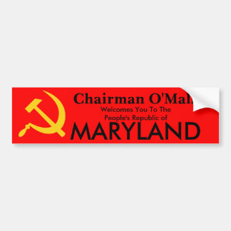 Peopls Republic Of Maryland Bumper Sticker