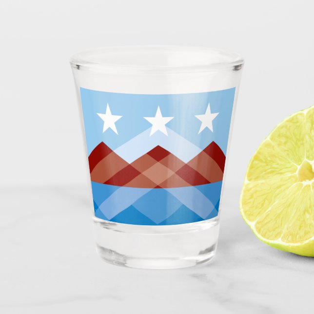 Peoria (Arizona) city flag Shot Glass (Front)