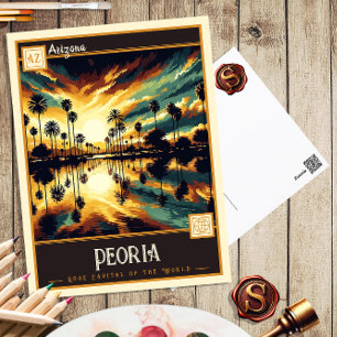 Peoria, Arizona Vintage Postcard