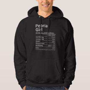 Peoria Girl Il Illinois City Home Roots Usa Hoodie