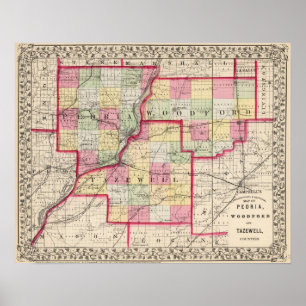 Peoria, Woodford, Tazewell counties Poster