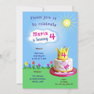 Pepa Pig Theme invitaion. Kids party. Invitation