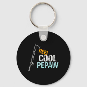 Pepaw Gift From Granddaughter Grandson Reel Cool P Key Ring