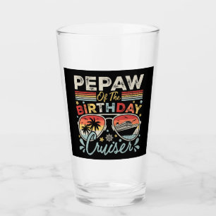 Pepaw of the Birthday Cruiser Vacation DK Glass