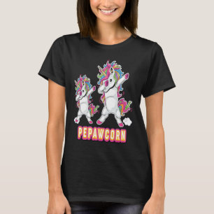 Pepawcorn Pepaw And Baby Unicorn Father Day Dad Pa T-Shirt